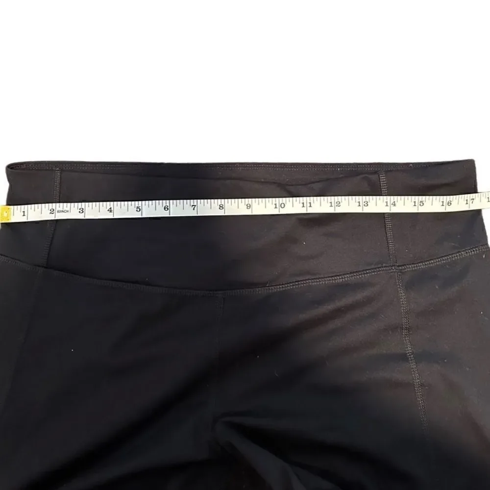 All in Motion- Women’s Black Contour Power Waist Mid-Rise Shorts, Plus Size XXL
